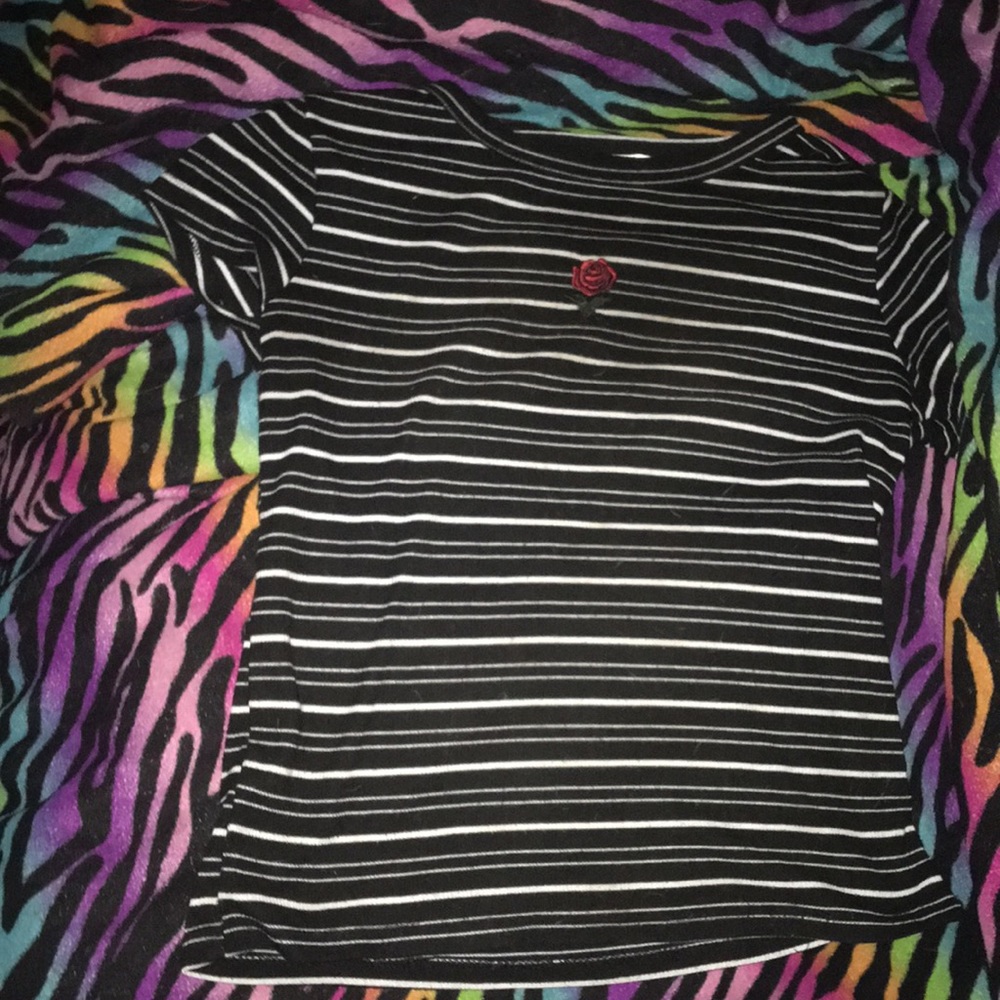 Stripped rose shirt